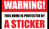 Warning sticker