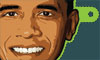 Obama vector image